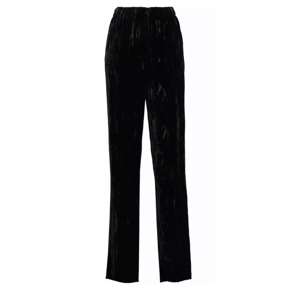 NWT Christopher Kane black velvet pant sz 2